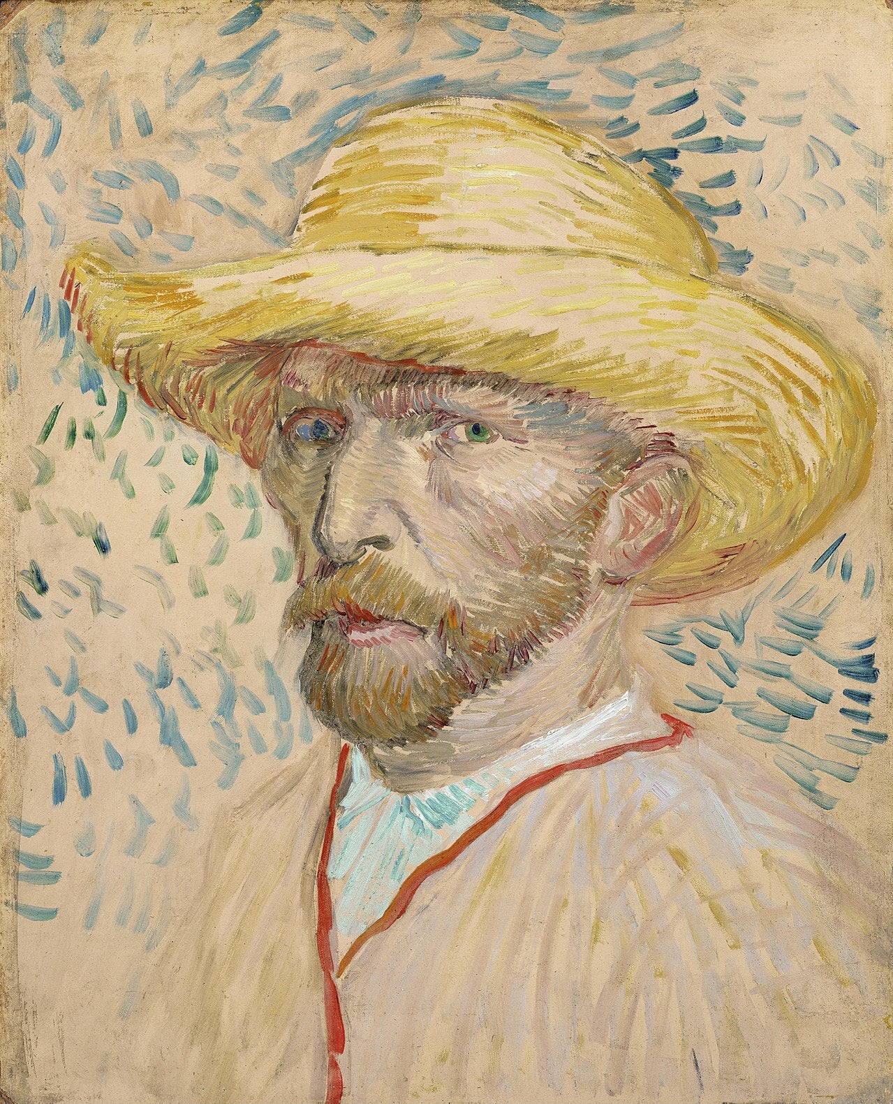 🎨 Omakuva olkihattu päässä – Vincent van Gogh (kesä 1887)
