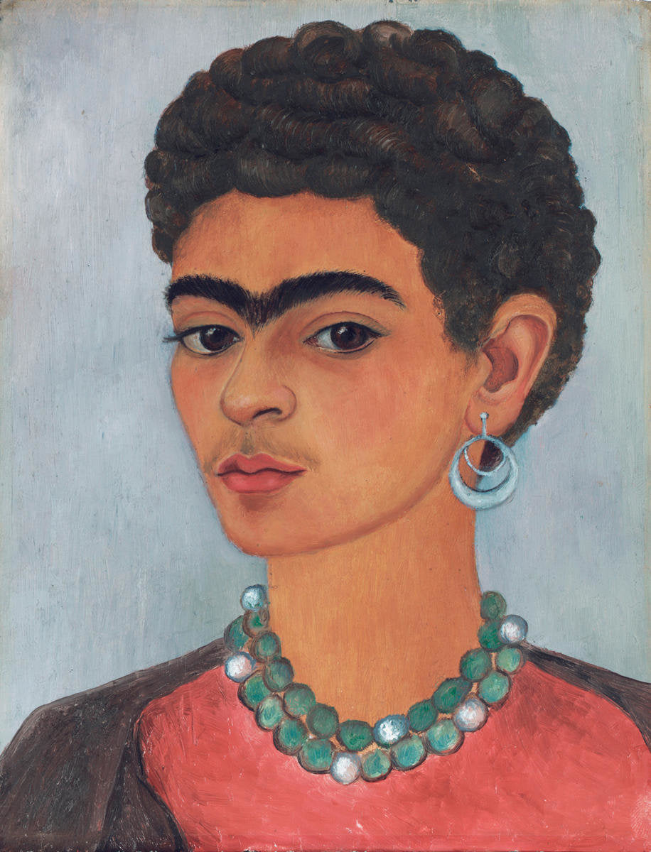 Omakuva kiharatukkaisena – Frida Kahlo (1935)