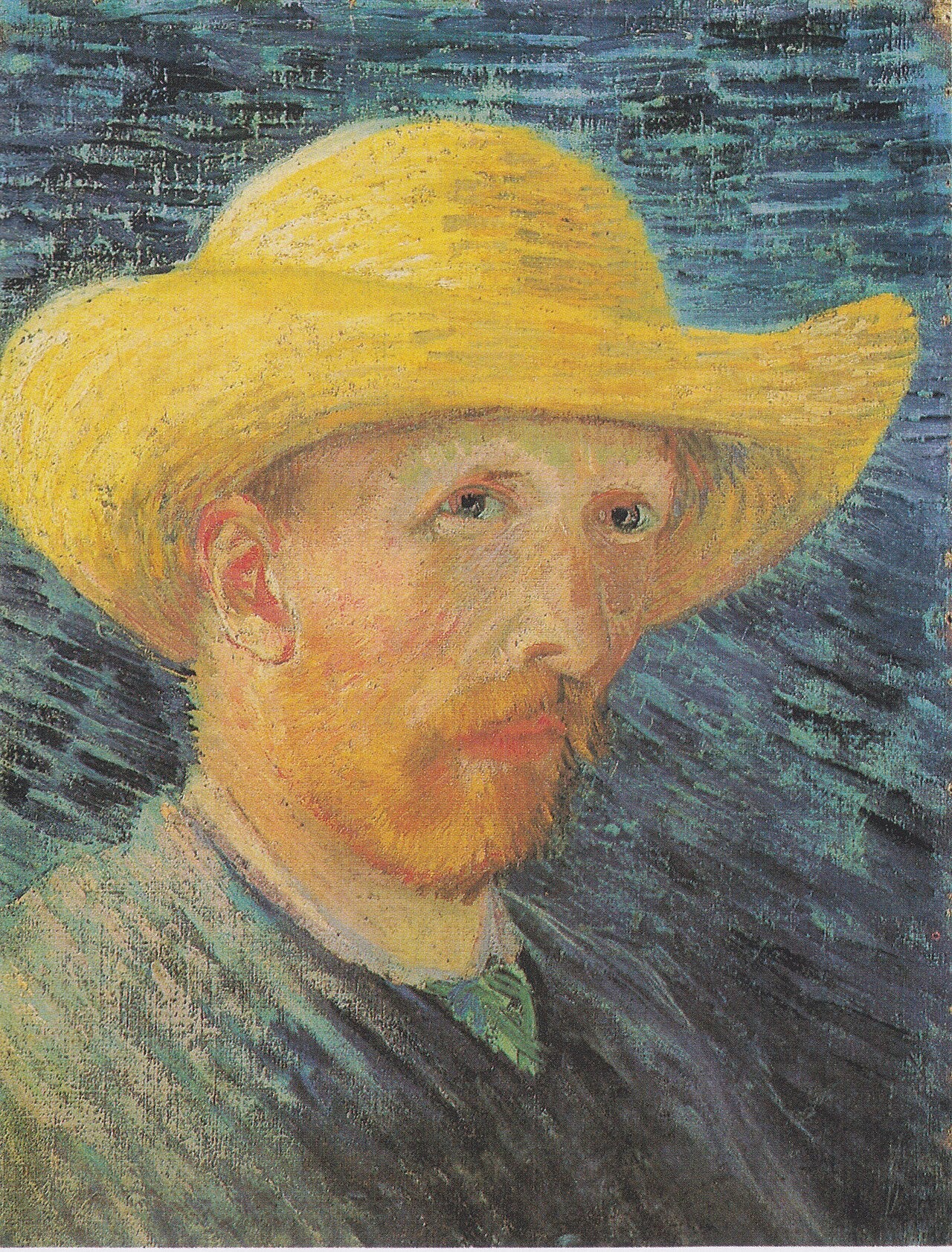 🌻 Omakuva olkihattu päässä – Vincent van Gogh (1887)