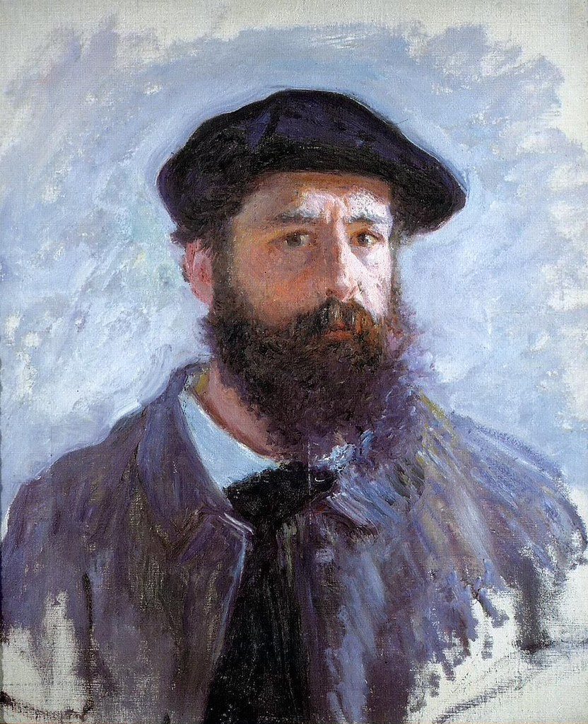 Omakuva barettihattu päässä - Claude Monet