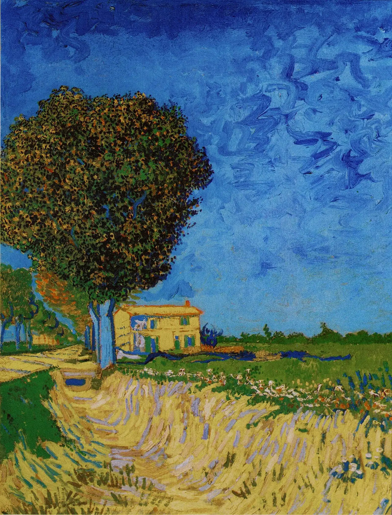 Avenue Arlesissa taloineen - Vincent van Gogh
