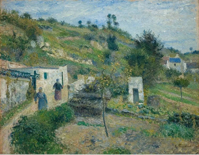 Auversin kukkulat - Camille Pissarro