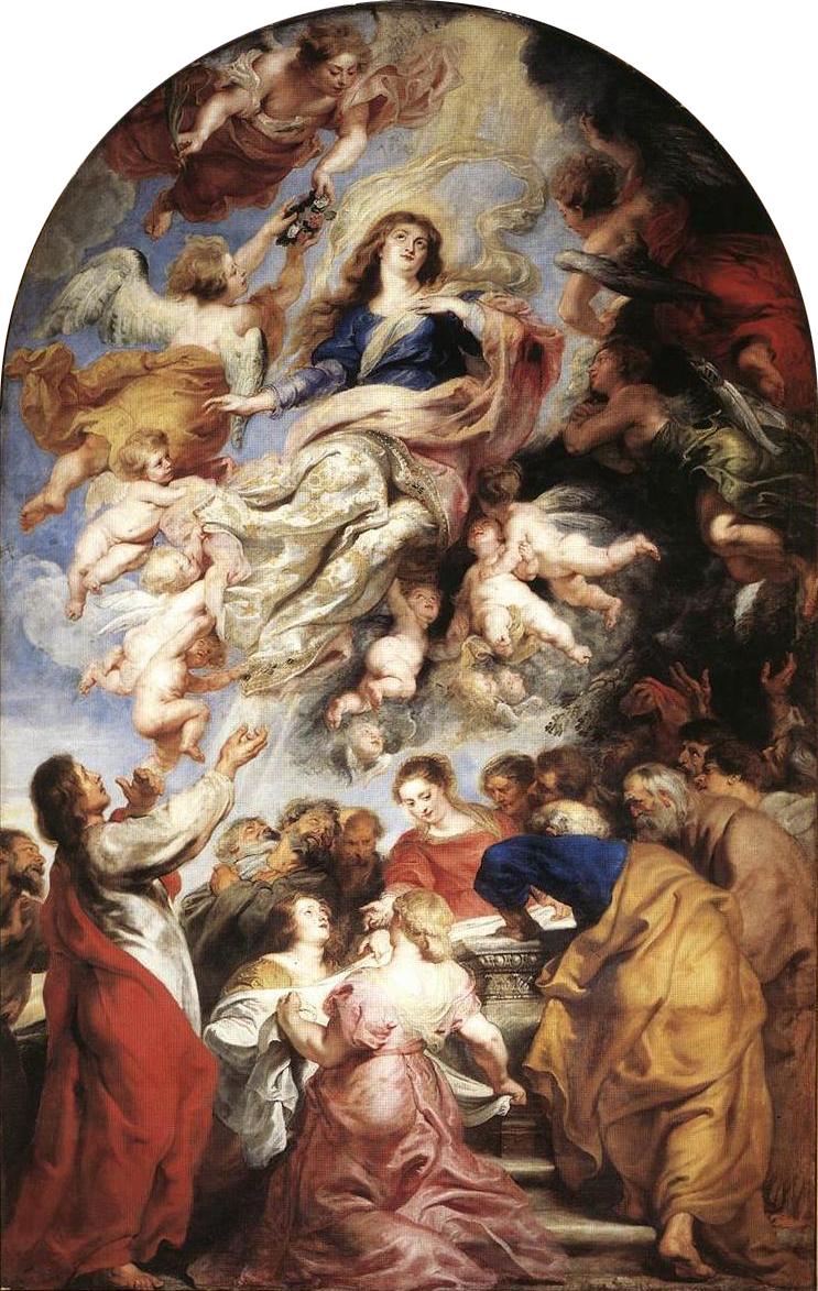 Neitsyt Marian taivaaseenottaminen - Peter Paul Rubens