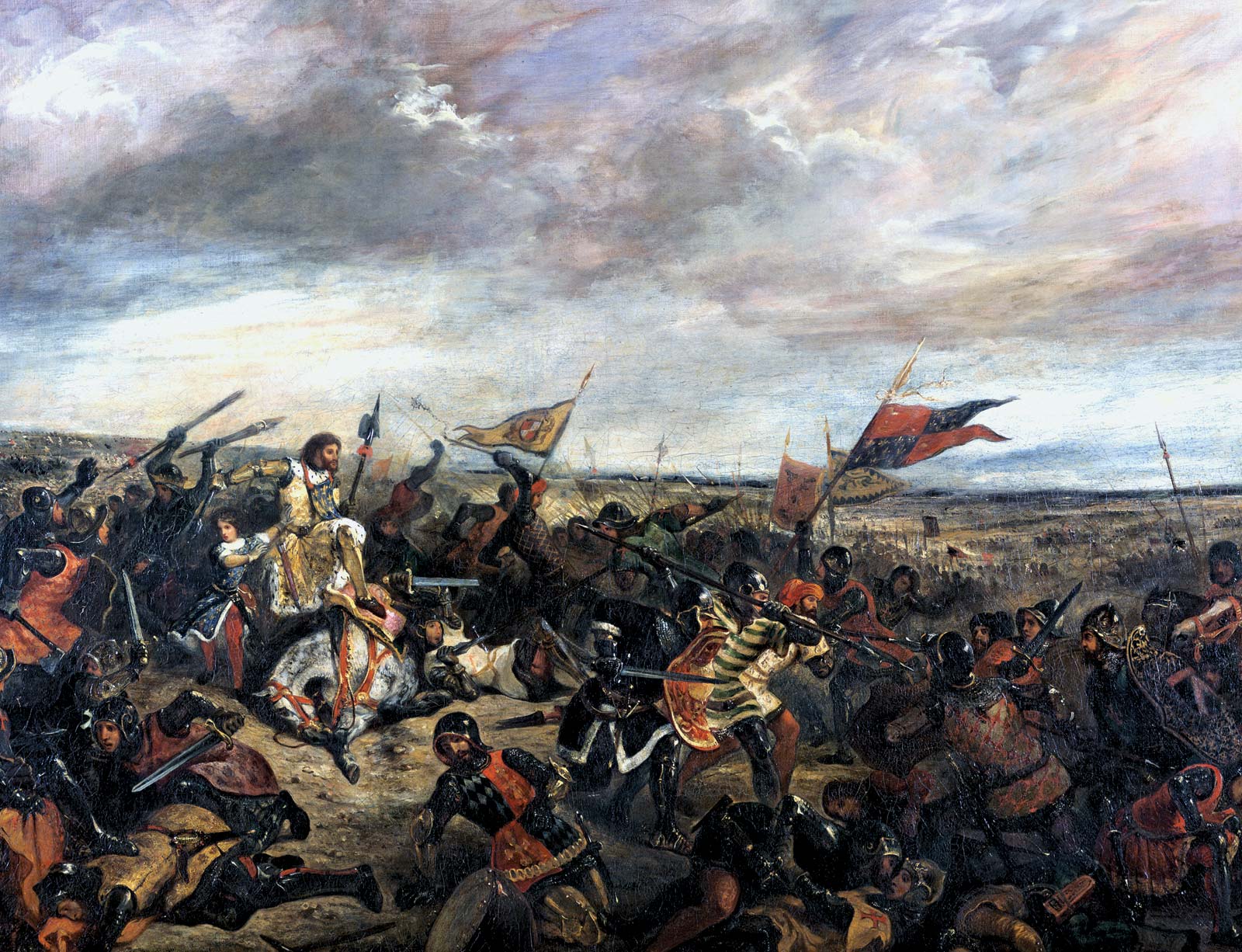 Reproduction du tableau « Bataille de Poitiers - Eugène Delacroix » par Alpha Reproduction en peinture à l’huile