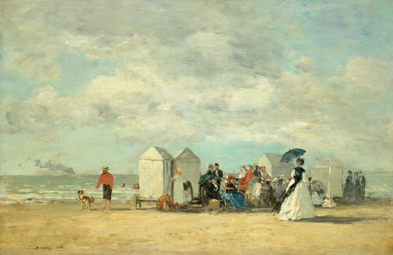 Ranta-alue - Eugène Boudin
