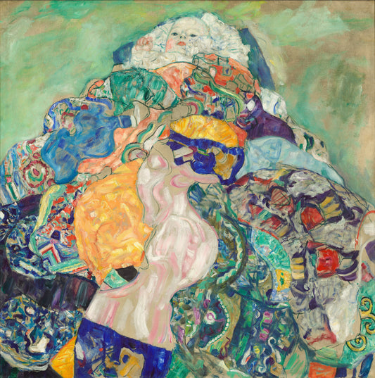 👶🎨 Vauva kehdossa – Gustav Klimt (1917–1918)