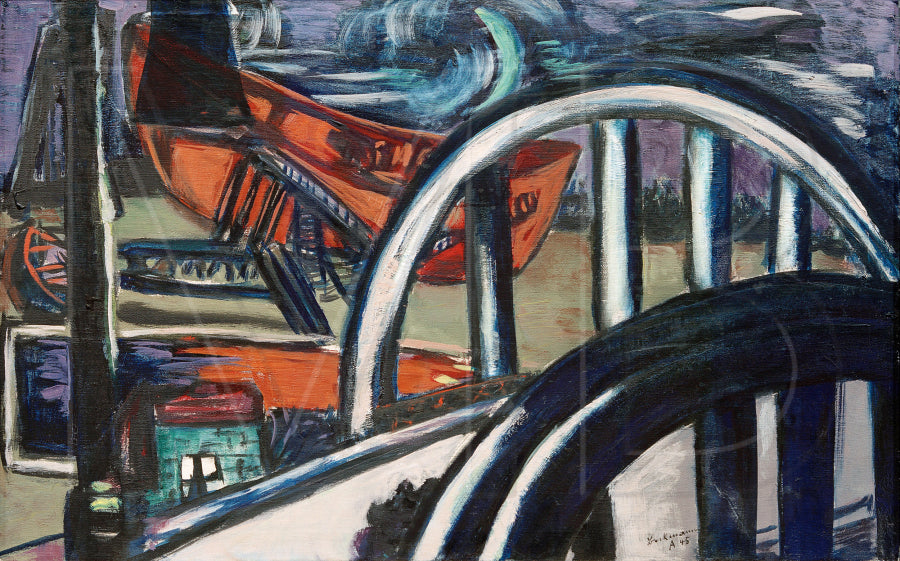 Bridge and Wharf - Max Beckmann