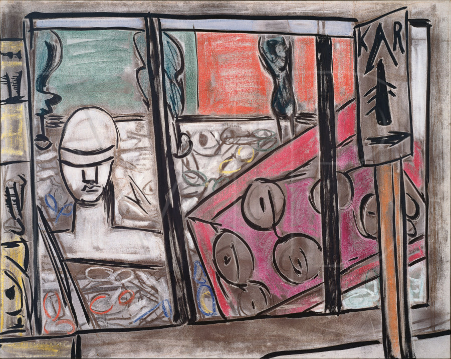 Optician's Shop (unfinished) / Spectacle Shop / Eyeglasses - Max Beckmann