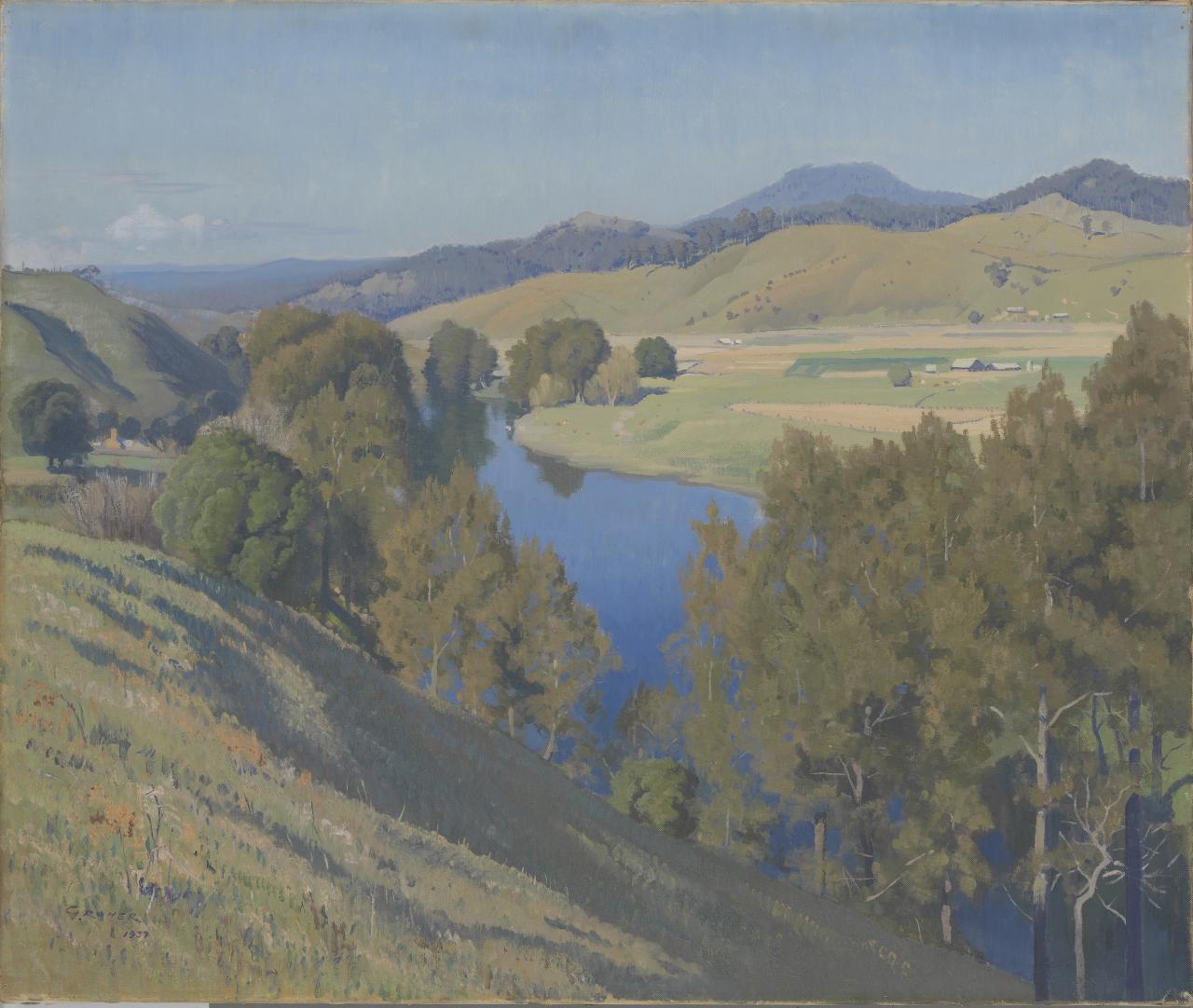 Elioth Grüner, Bellinger pastoral, 1937, huile sur toile, National Gallery of Victoria