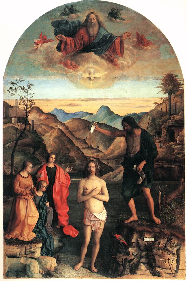 Kristuksen kaste - Giovanni Bellini