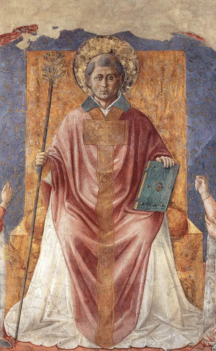 Pyhittäjä Fortunat vihitty - Benozzo Gozzoli