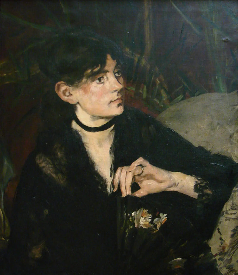 Berthe Morisotin muotokuva tuulettimella - Édouard Manet