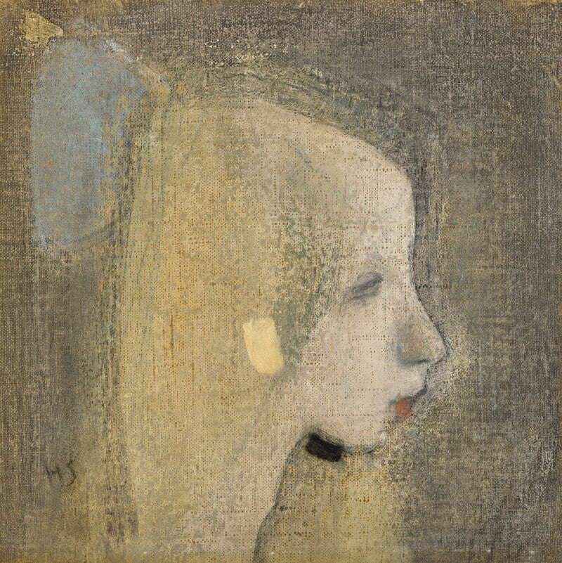 Blonde Girl (Girl with Blue Bow) (1923) - Helene Schjerfbeck