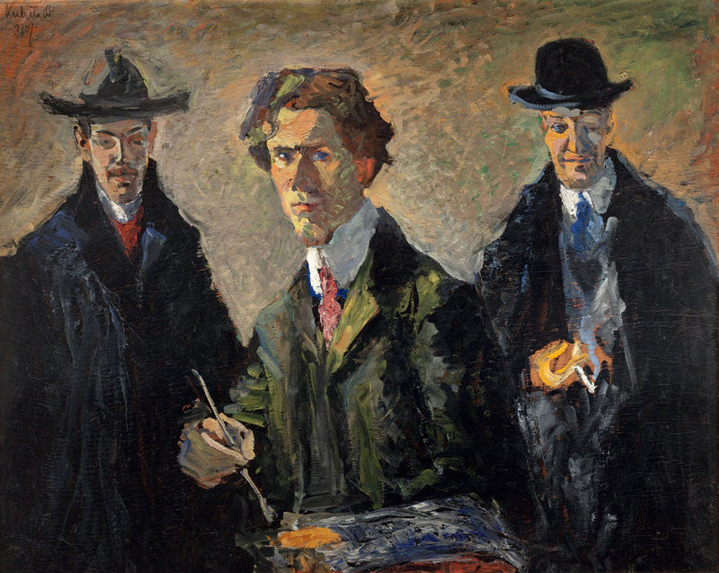 Triple portrait, Bohumil Kubišta, 1907