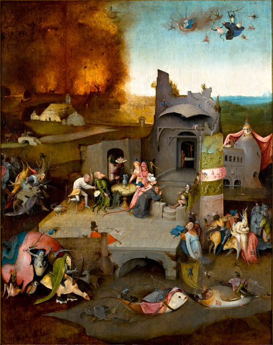 Pyhän Antonin kiusaus. - Hieronymus Bosch