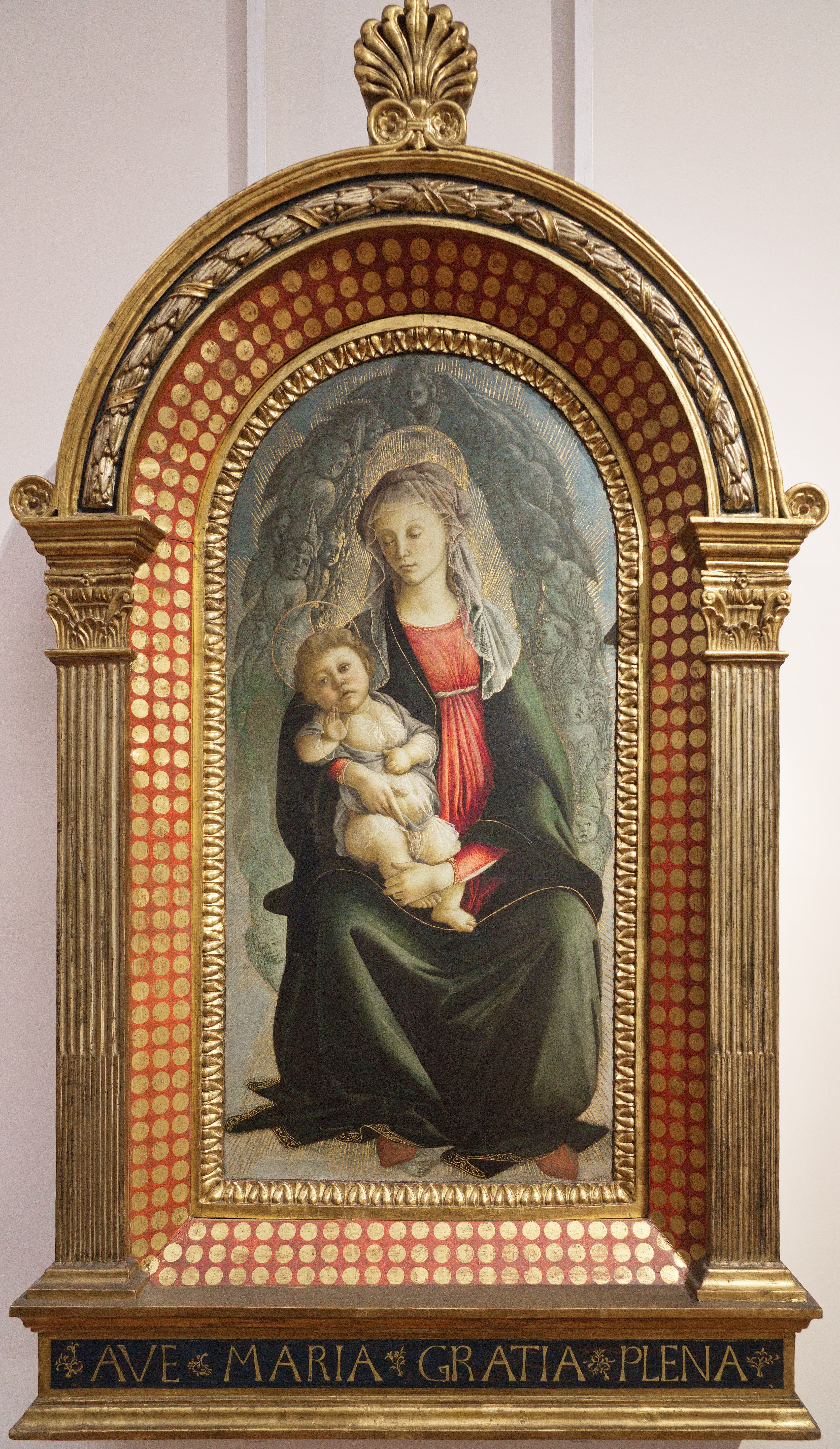 Neitsyt ja Lapsi serafien loisteessa - Sandro Botticelli