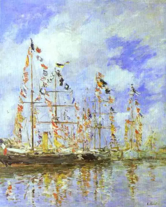 Yacht-laguuni Trouville-Deauville - Eugène Boudin