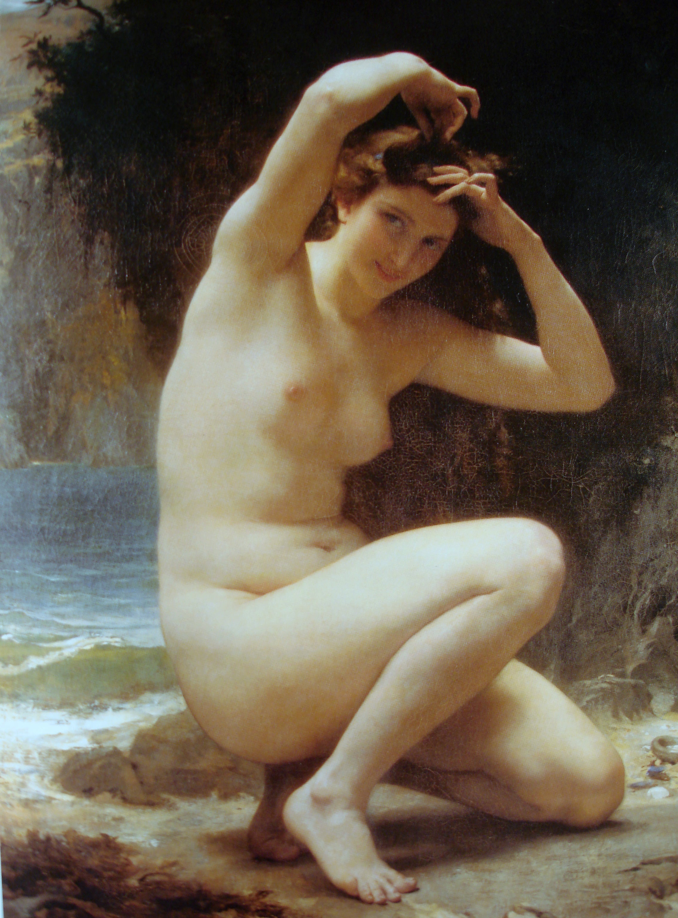 Reproduction du tableau « La Toilette de Vénus - Bouguereau » par Alpha Reproduction en peinture à l’huile