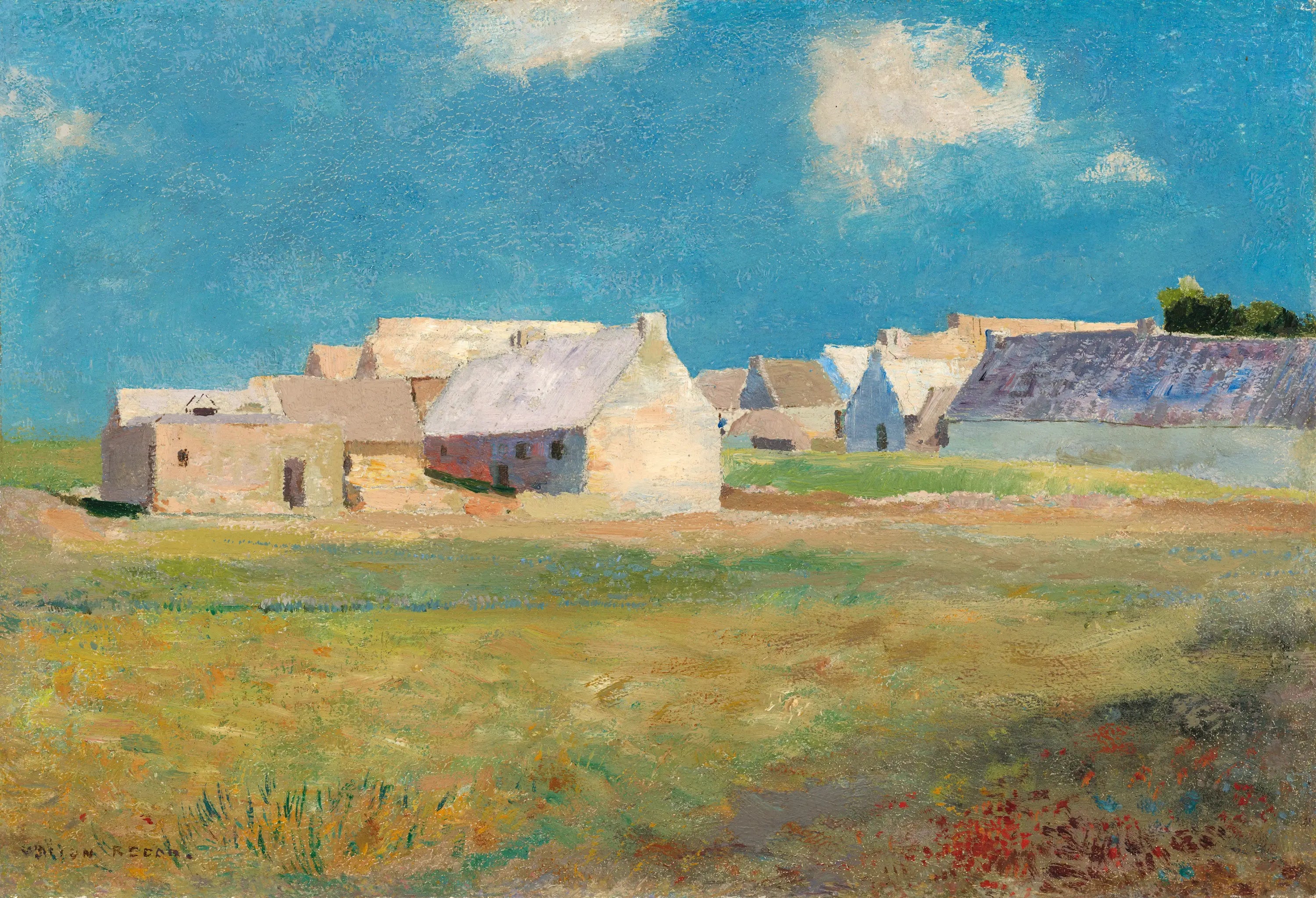Village breton - Odilon Redon - Alpha Reproduction