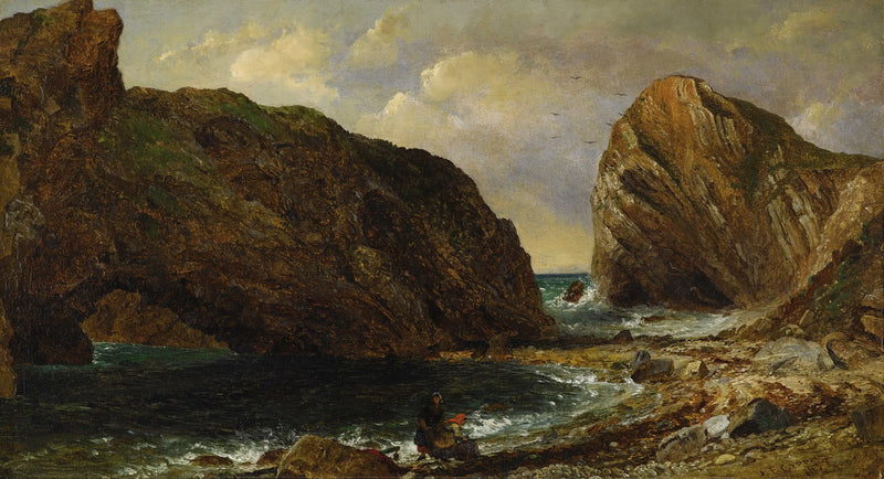 Rannan äärellä, Lulworth - Jasper Francis Cropsey