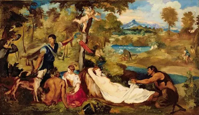 Jupiter ja Antiope - Édouard Manet