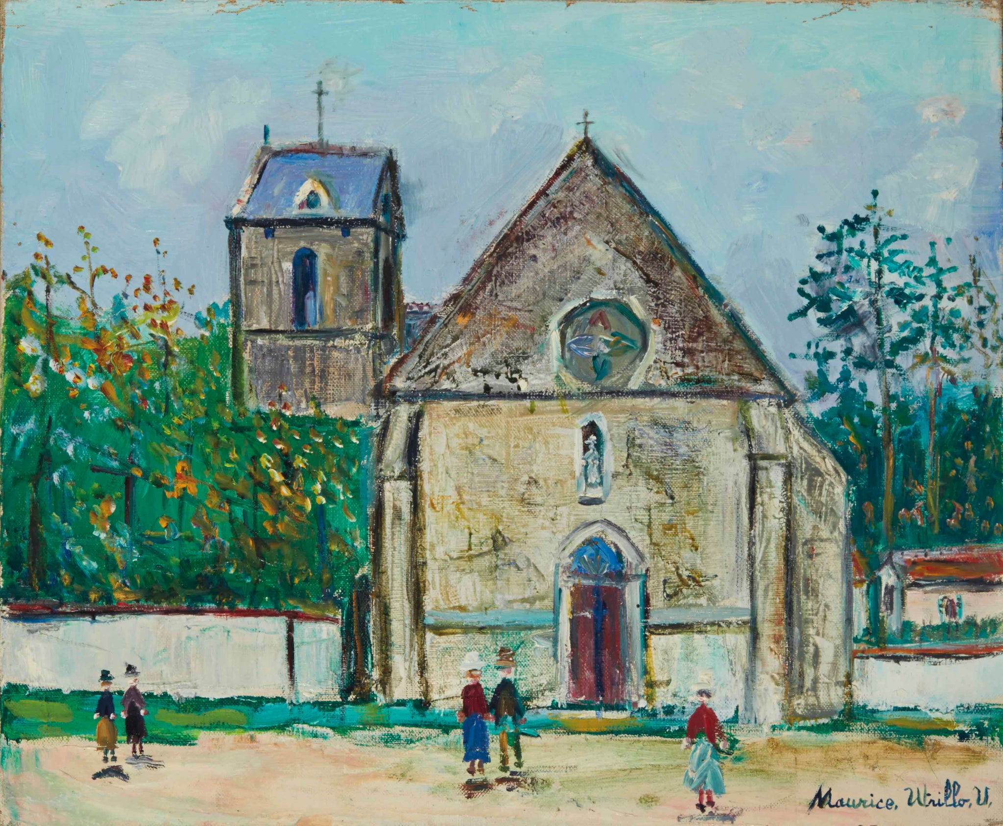 Église de Saint-Hilarion (Seine-et-Oise) - Maurice Utrillo