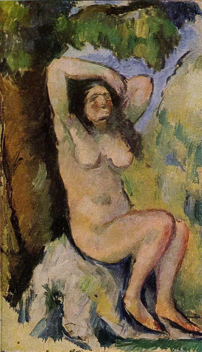 Istuva kylpijä - Paul Cézanne