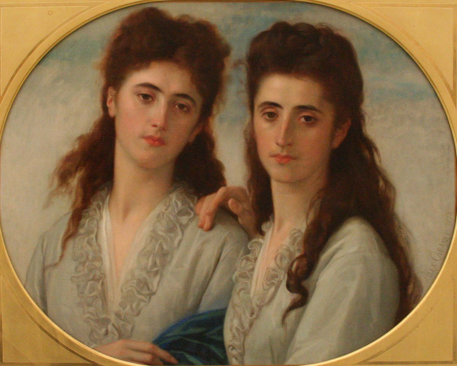 Portrait de mesdemoiselles Sophie et Berthe Cabanel - Alexandre Cabanel
