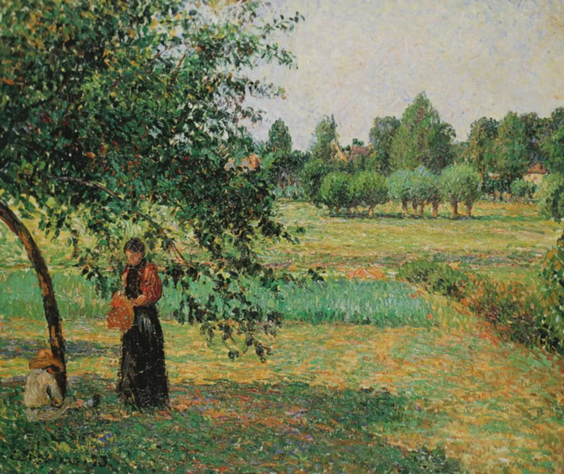 Niityllä - Camille Pissarro