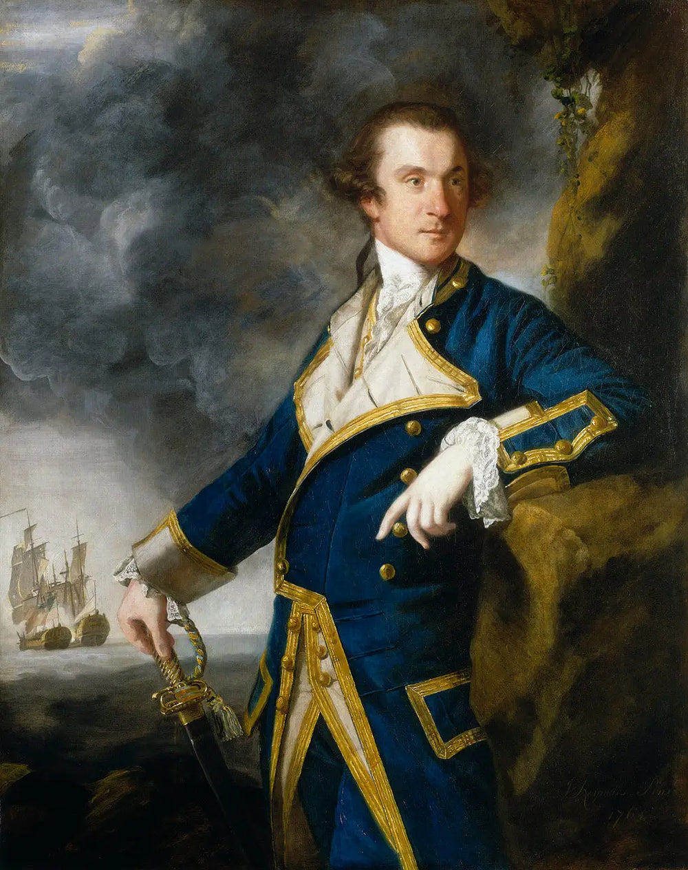 Capitaine Alexander Hood 1726-1814 - Joshua Reynolds - Alpha Reproduction