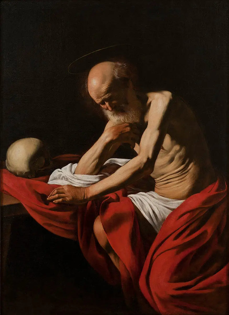 Pyhä Hieronymus meditaatiossa - Caravaggio