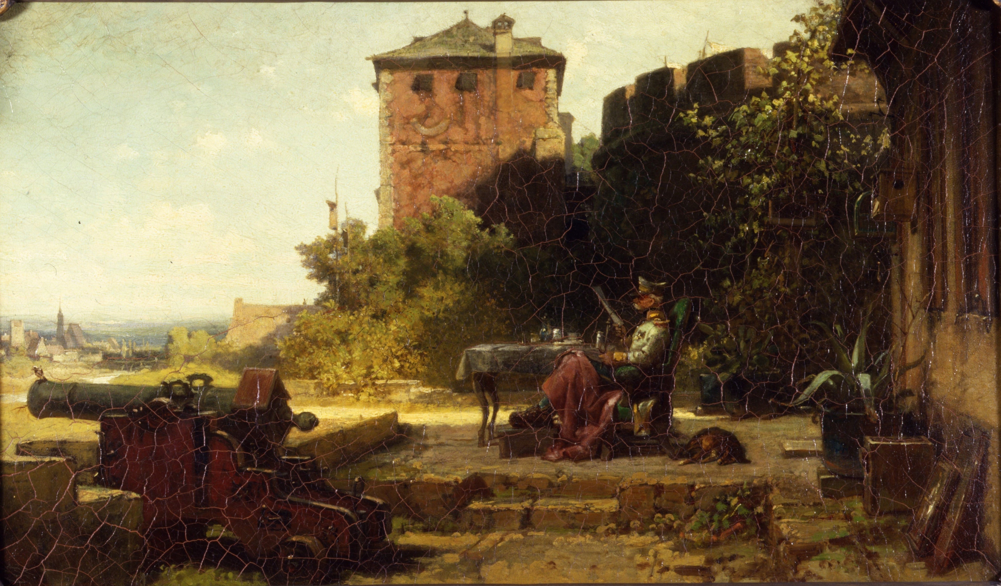 Vanha linnoituksen komentaja - Carl Spitzweg