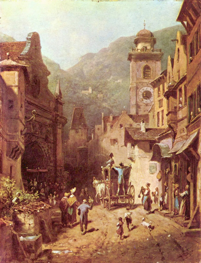 Paikallisen prinssin vierailu - Carl Spitzweg