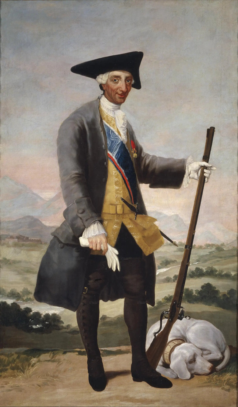 Charles III metsästäjän asussa - Francisco de Goya