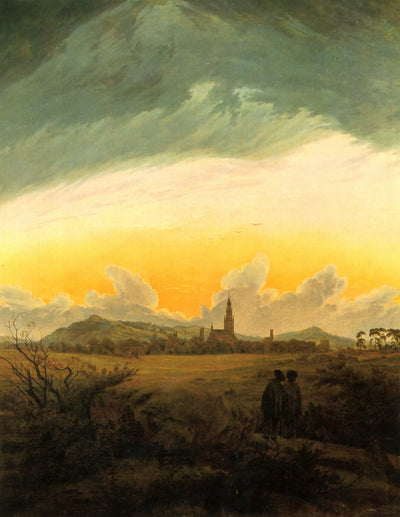Reproduction du tableau « Neubrandenbourg - Caspar David Friedrich » par Alpha Reproduction en peinture à l’huile