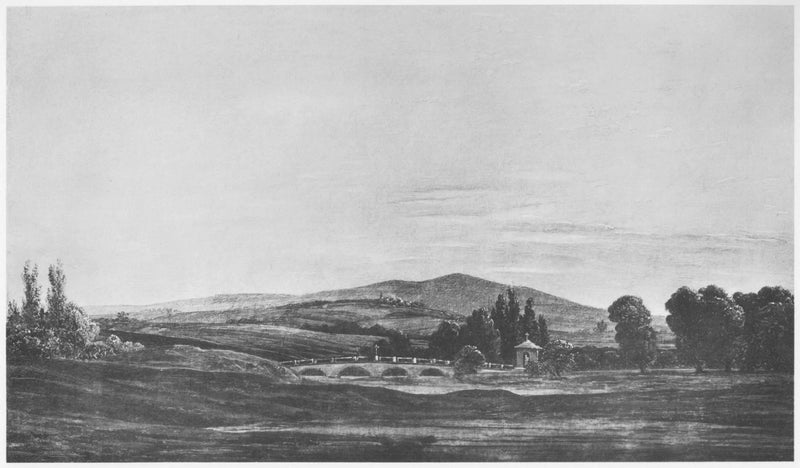 Maisema jättiläisten vuoristossa - Caspar David Friedrich