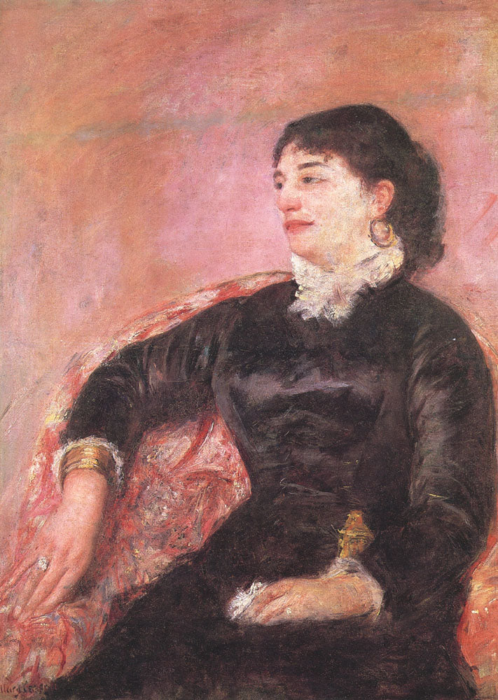 Portrait d’une dame italienne, Mary Cassatt, 1879, huile sur toile