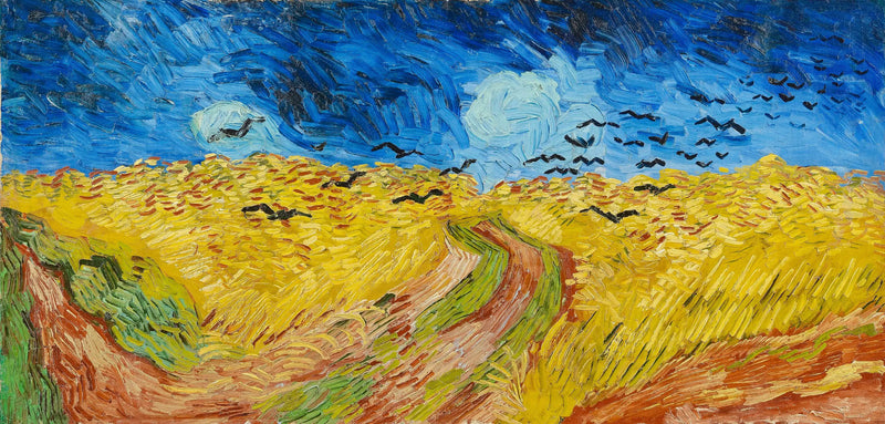 Viljakenttä korppien kanssa - Vincent van Gogh