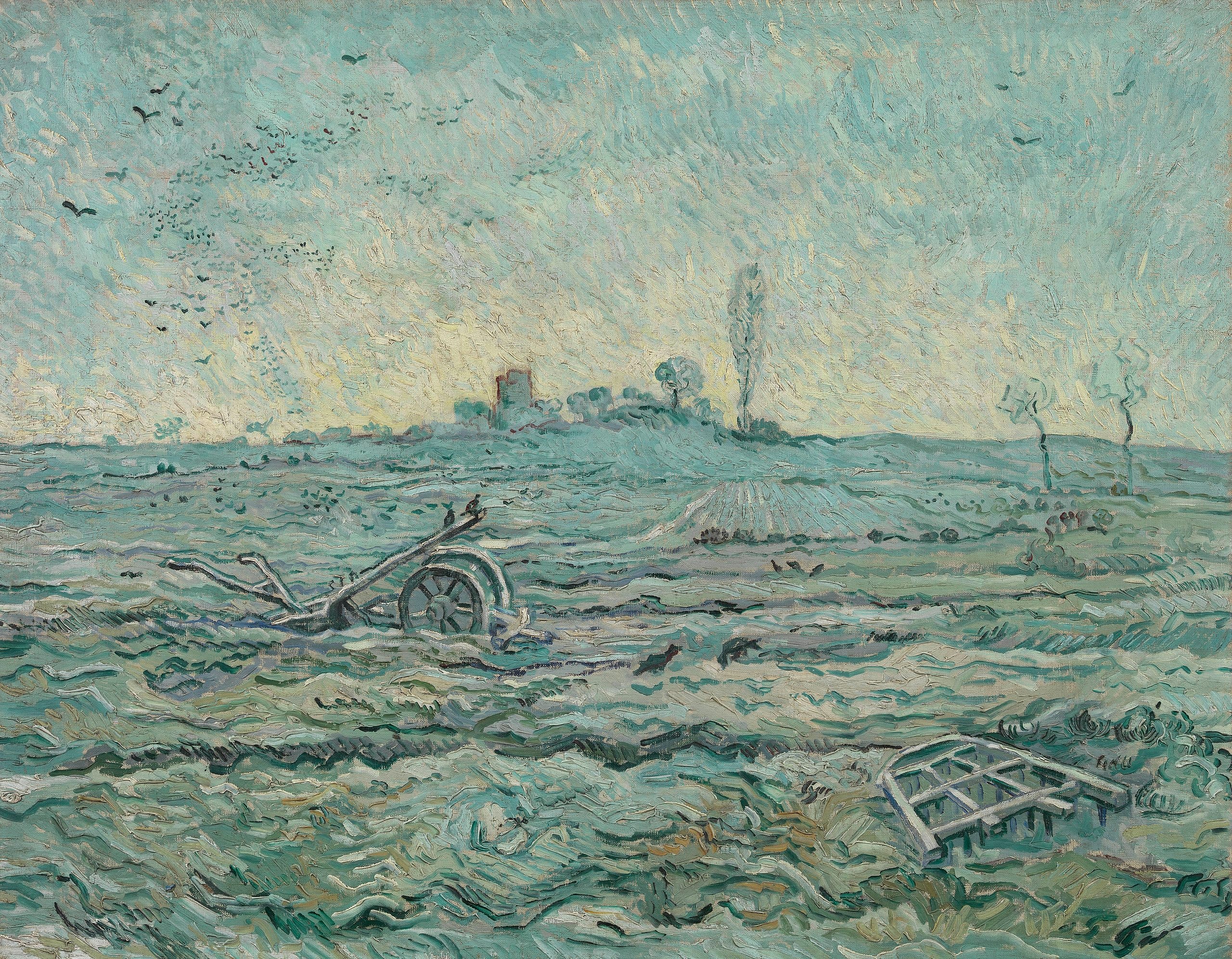 Luminen pelto haravalla - Vincent van Gogh