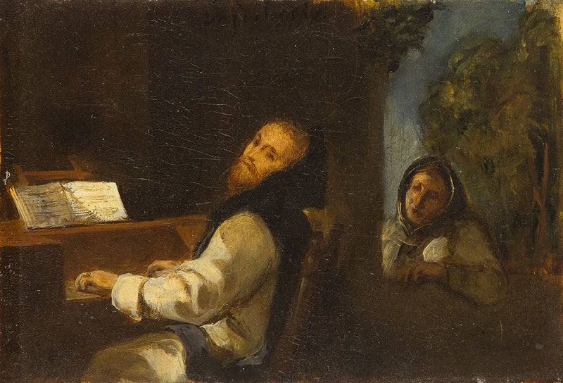 Kaarle V Yusten luostarissa - Eugène Delacroix