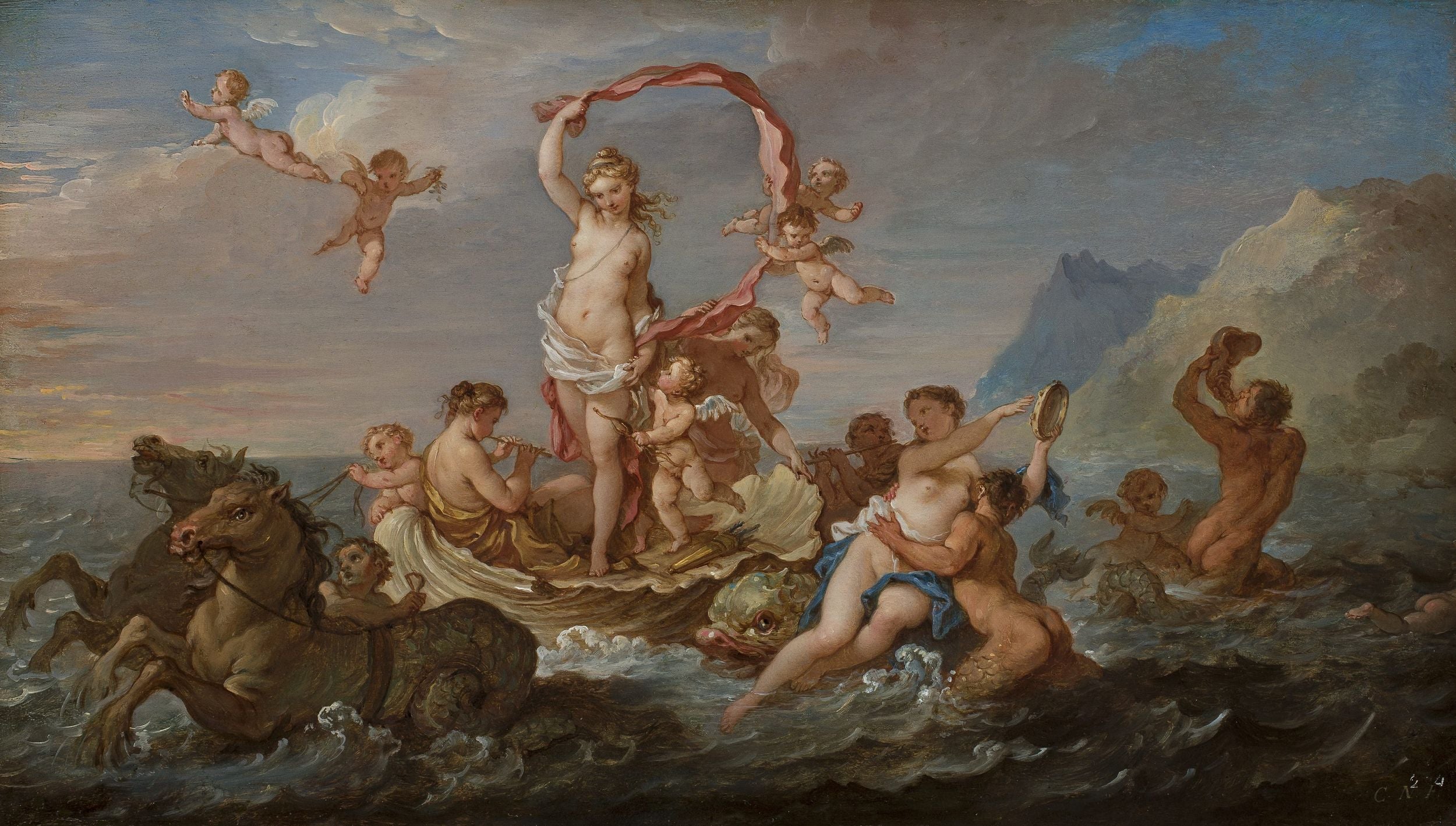 Triomphe d'Amphitrite - Charles-Joseph Natoire