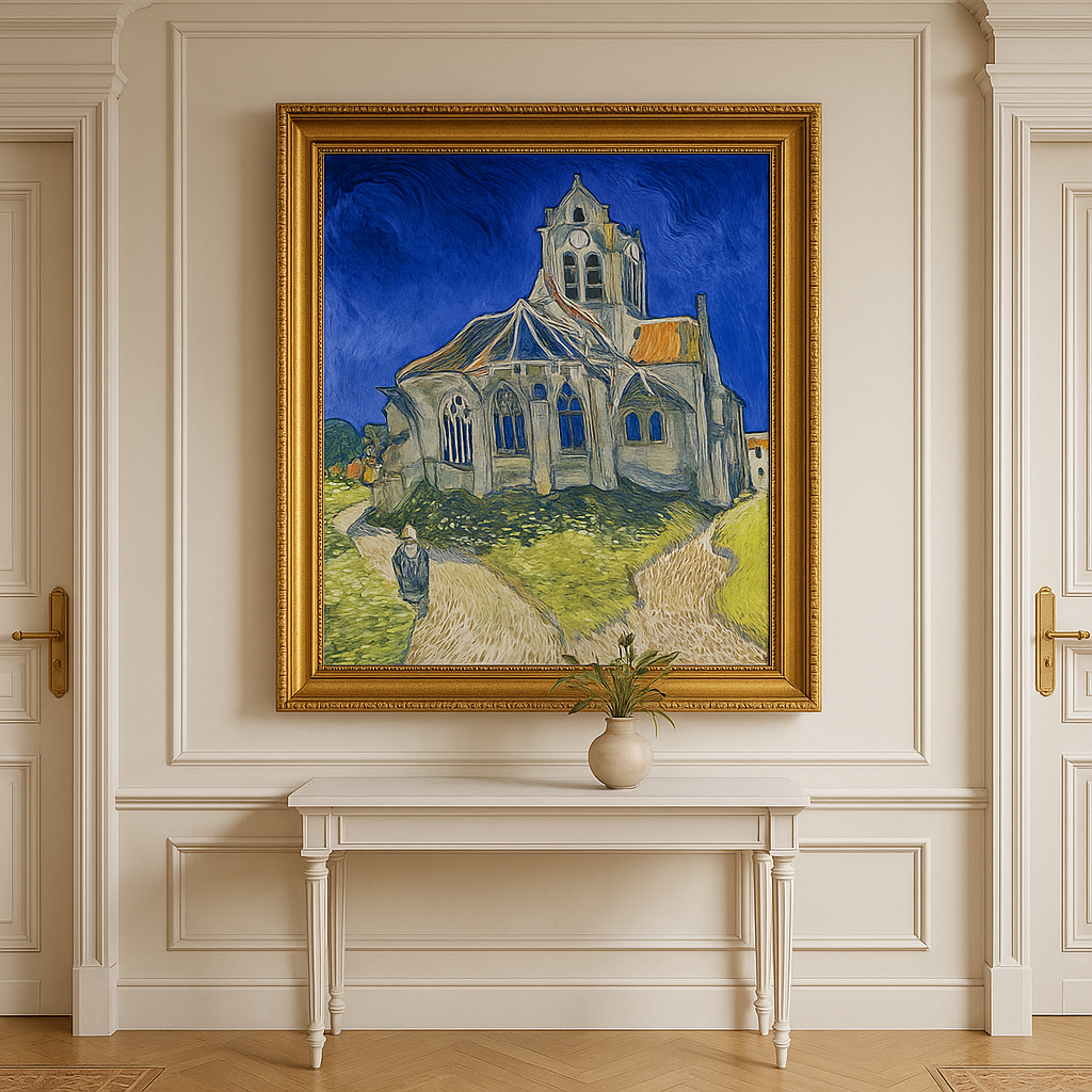 🖼️ Auvers-sur-Oisen kirkko – Vincent van Gogh (1890)