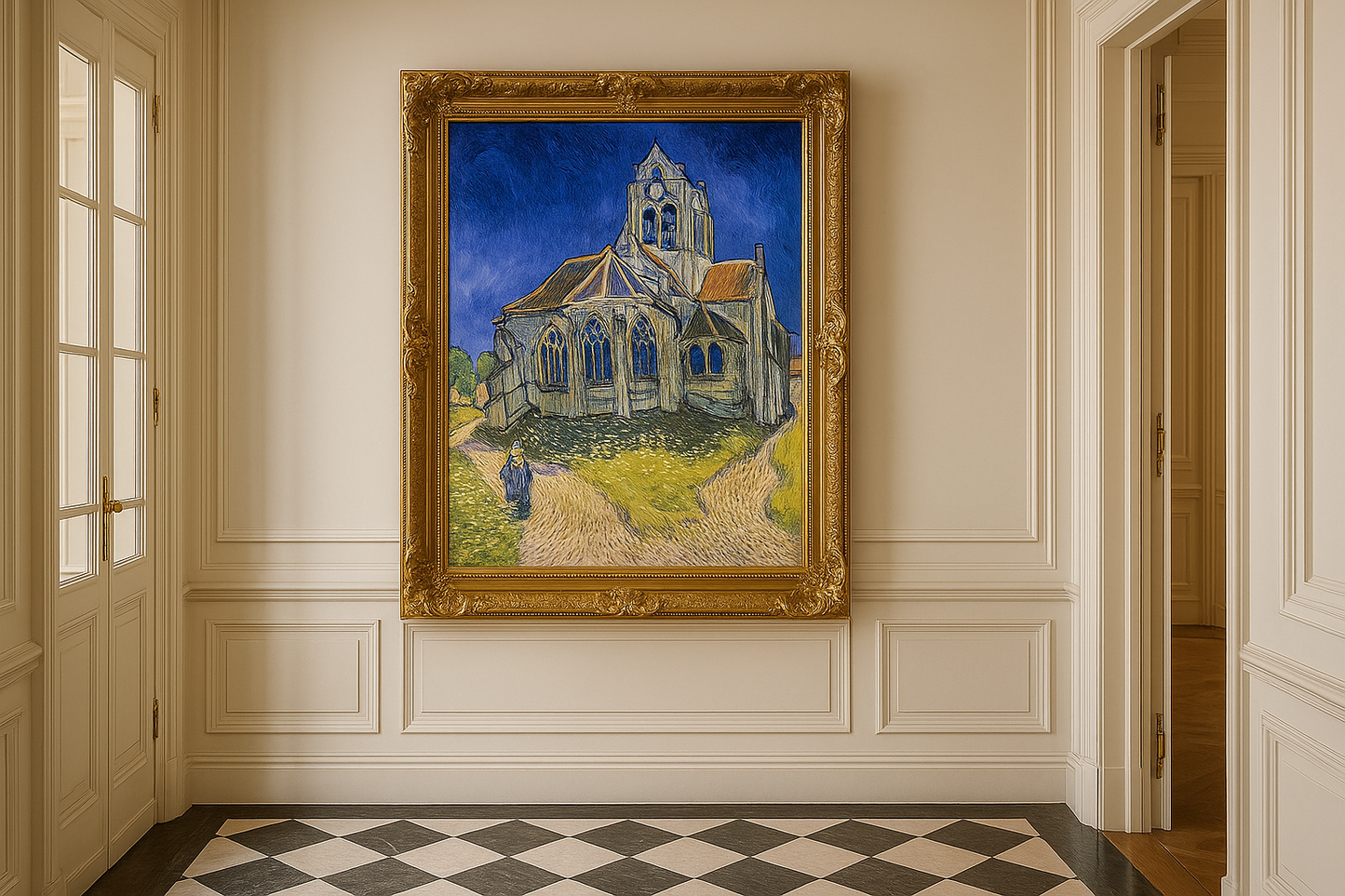 🖼️ Auvers-sur-Oisen kirkko – Vincent van Gogh (1890)