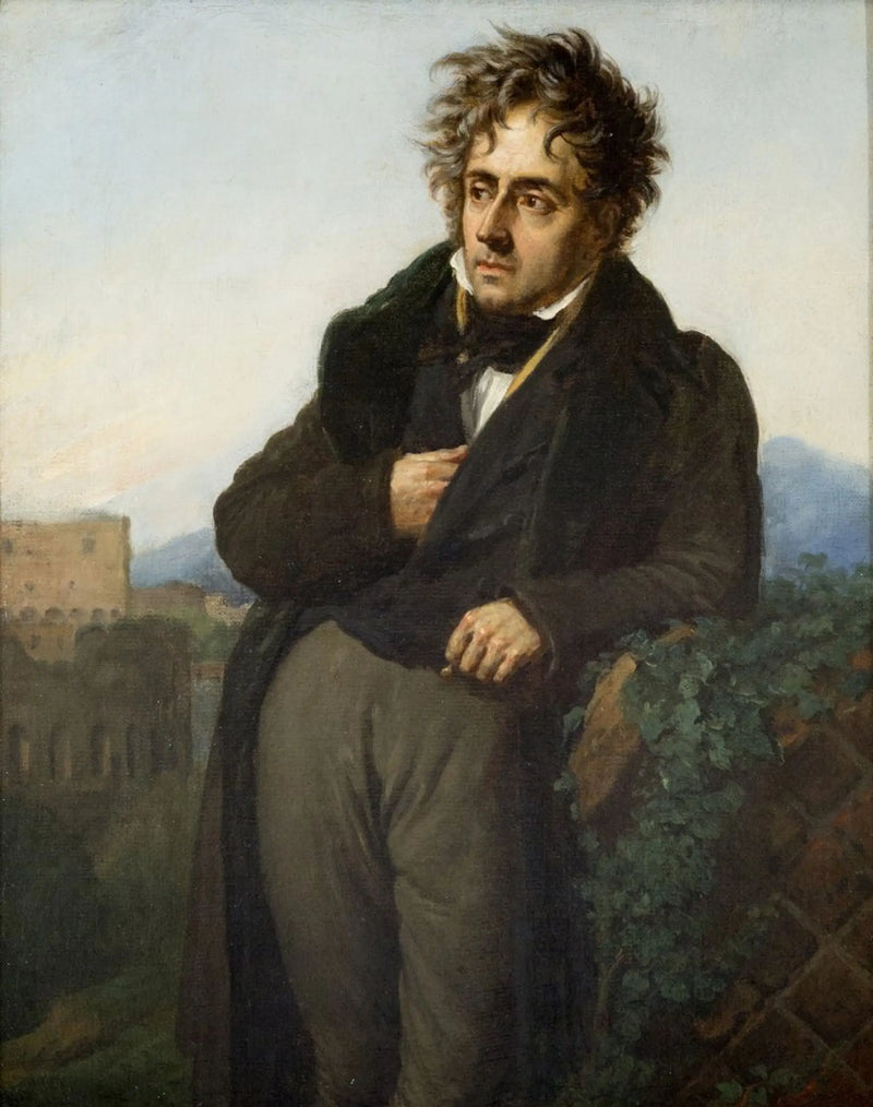 François-René de Chateaubriandin muotokuva - Anne-Louis Girodet
