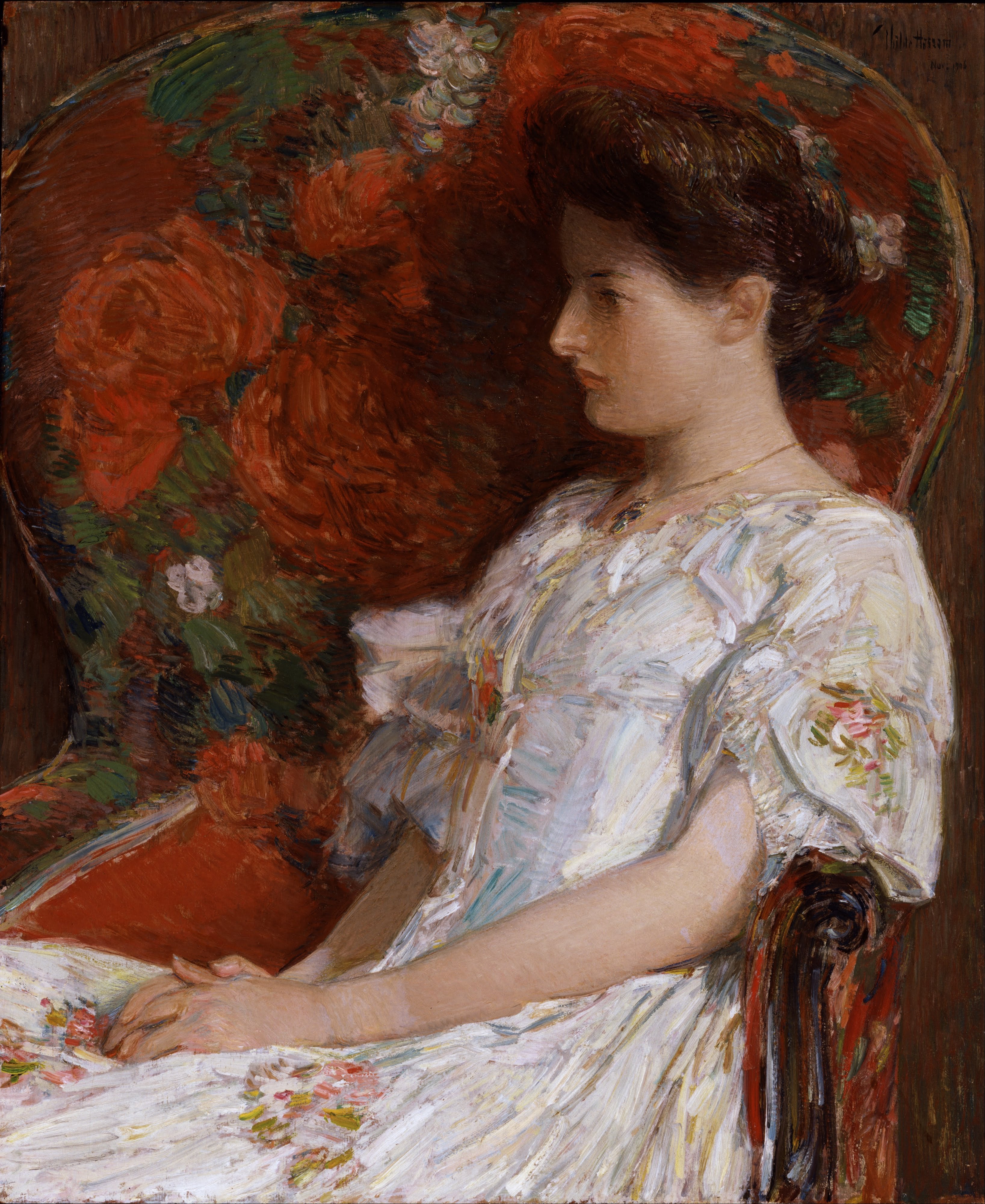 La chaise victorienne - Childe Hassam