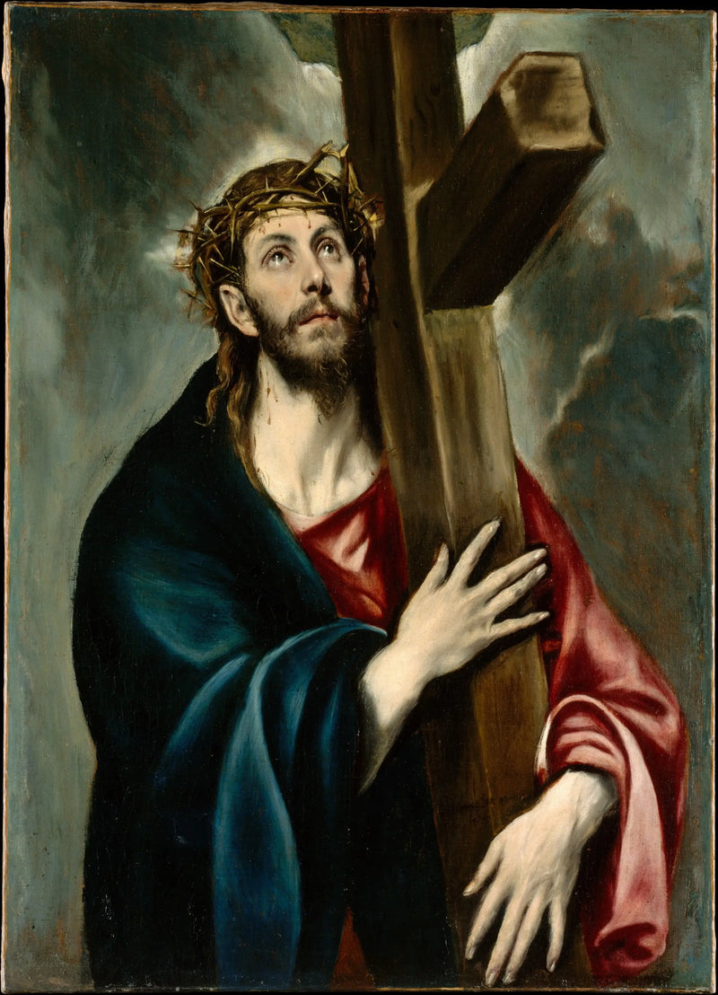 Kristus ristin kanssa - El Greco