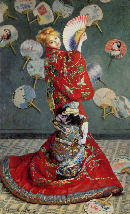 Reproduction du tableau « La japonaise - Claude Monet » par Alpha Reproduction en peinture à l’huile