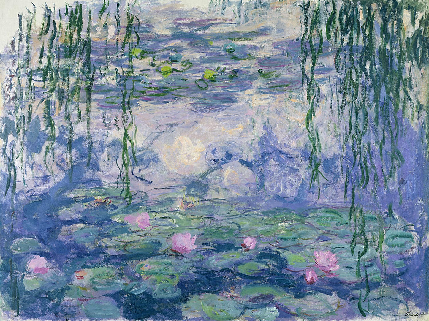 🌸 Lumpeet ja itkevät pajut – Monet, noin 1916-1919