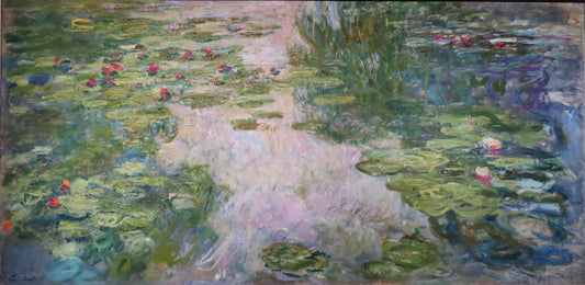 Reproduction du tableau « Le Bassin aux nymphéas - Claude Monet » par Alpha Reproduction en peinture à l’huile
