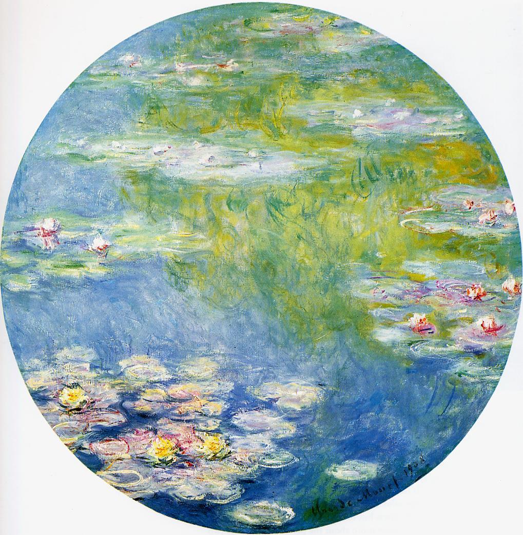 🎨 Nymphéas, 1908 – Claude Monet (pyöreä versio)